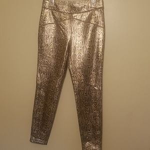 Free People leapard faux pant